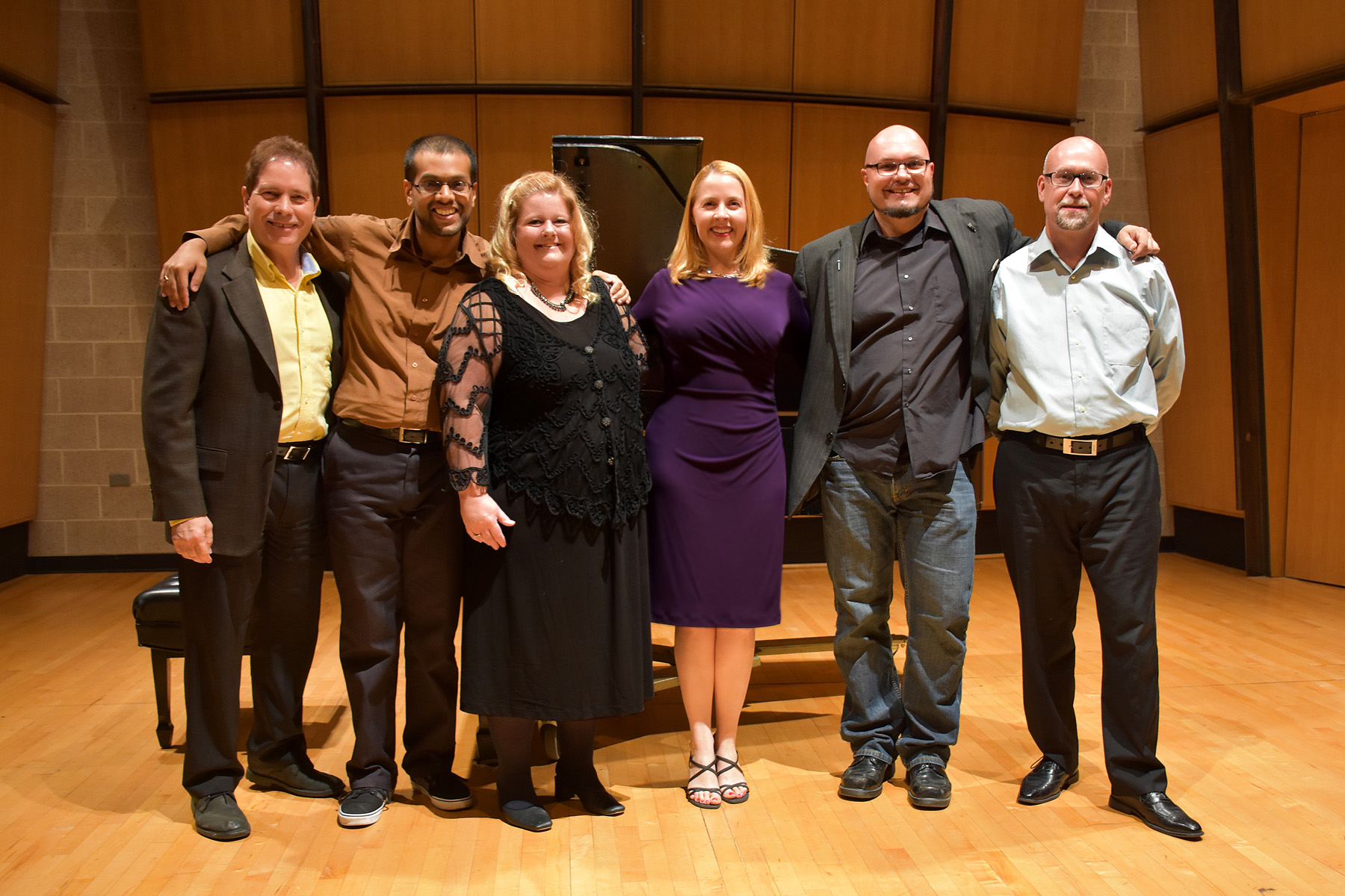 ccd music faculty on stage in the King Center