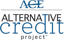 The Alternative Credit Project will give you a pool of online, low-cost courses that our partner schools will accept toward your two- or four-year degree, or certificate. alternative credit project logo