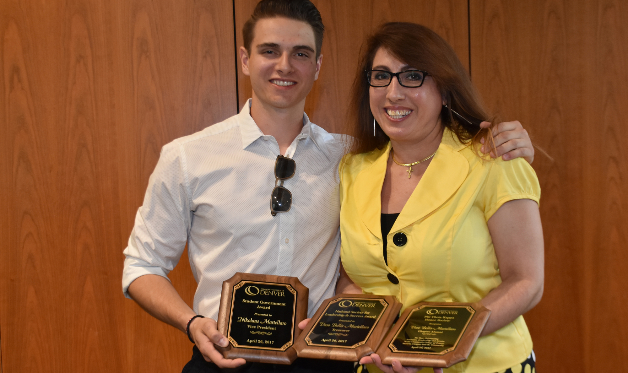 SGA VP Nikolaus Martellaro with his mother