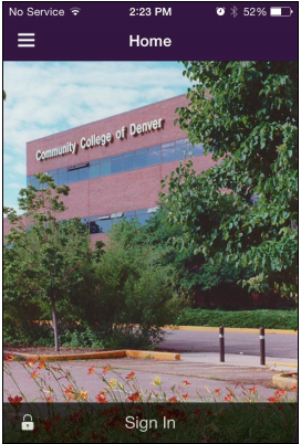 building with CCD sign and trees