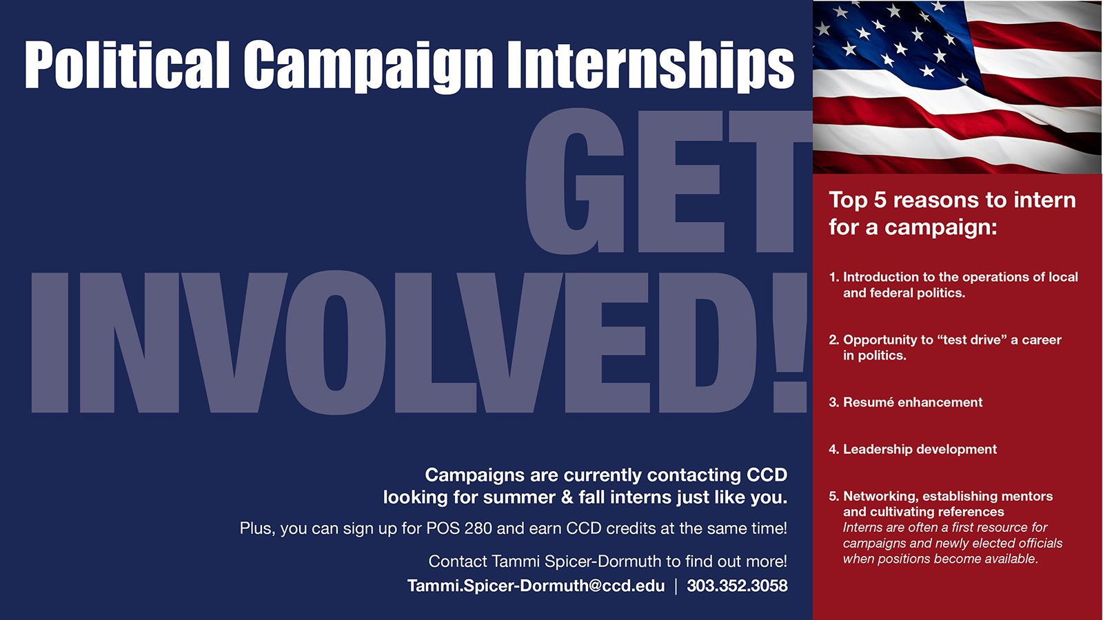 Political Science Political Campaign Internships Community College