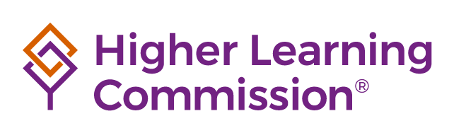 higher learning commission purple horizontal logo