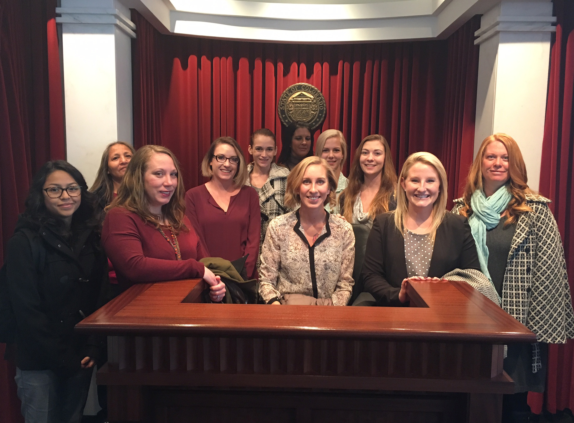 CCD Paralegal Students group of student standing together smiling