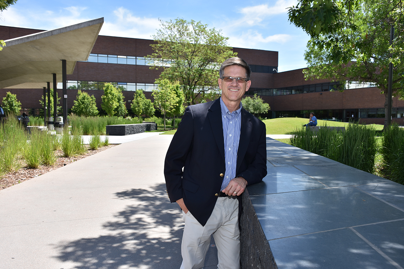 CCD's New Dean of CTE Programs Jim Kynor man outside smiling