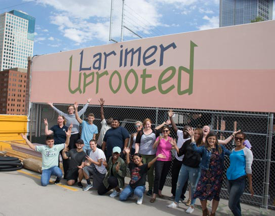 CCD Nutrition Students at Larimar Uprooted groups of students standing together smiling