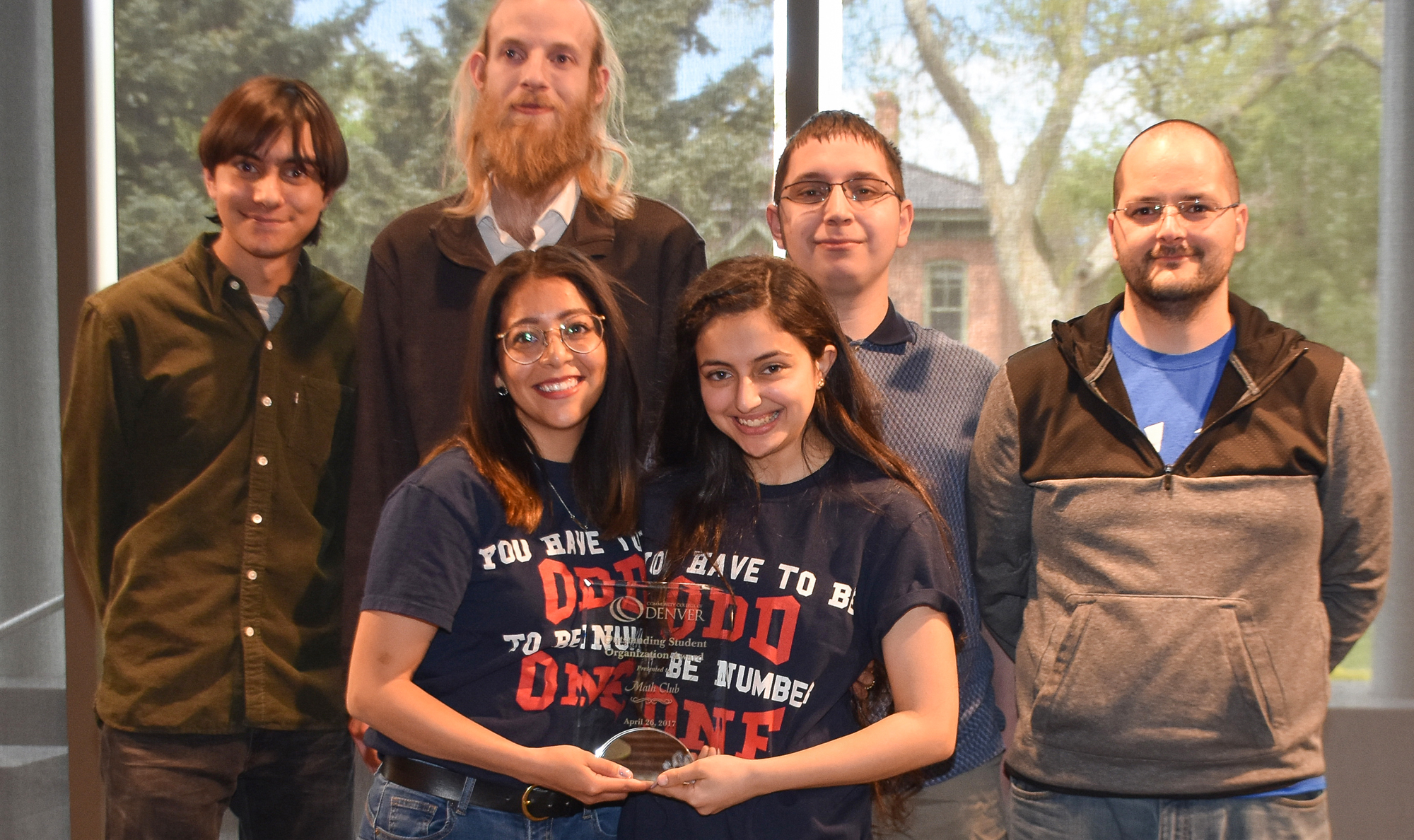 "You have to be odd to be number one" - The Math club wins Outstanding Student Org for 2016-17 group of students from the math club