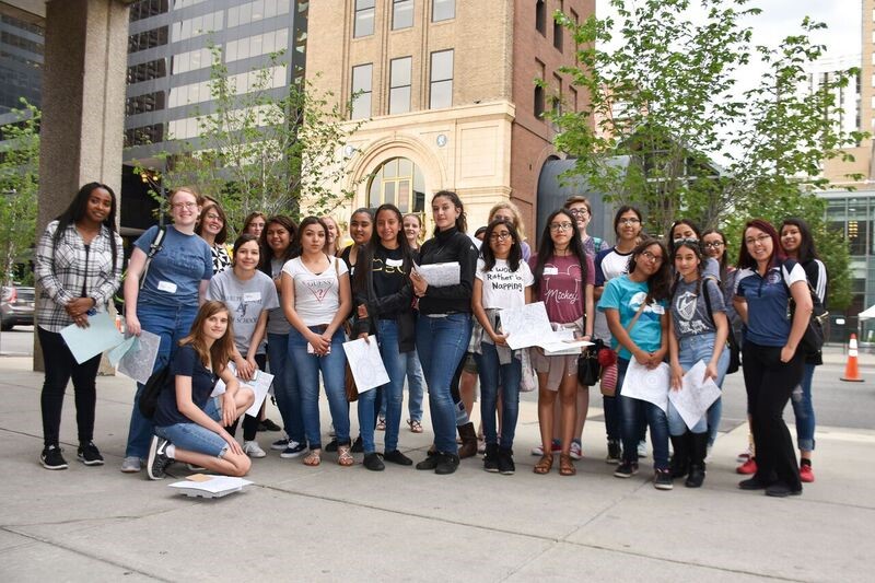 group of girls downtown Denver