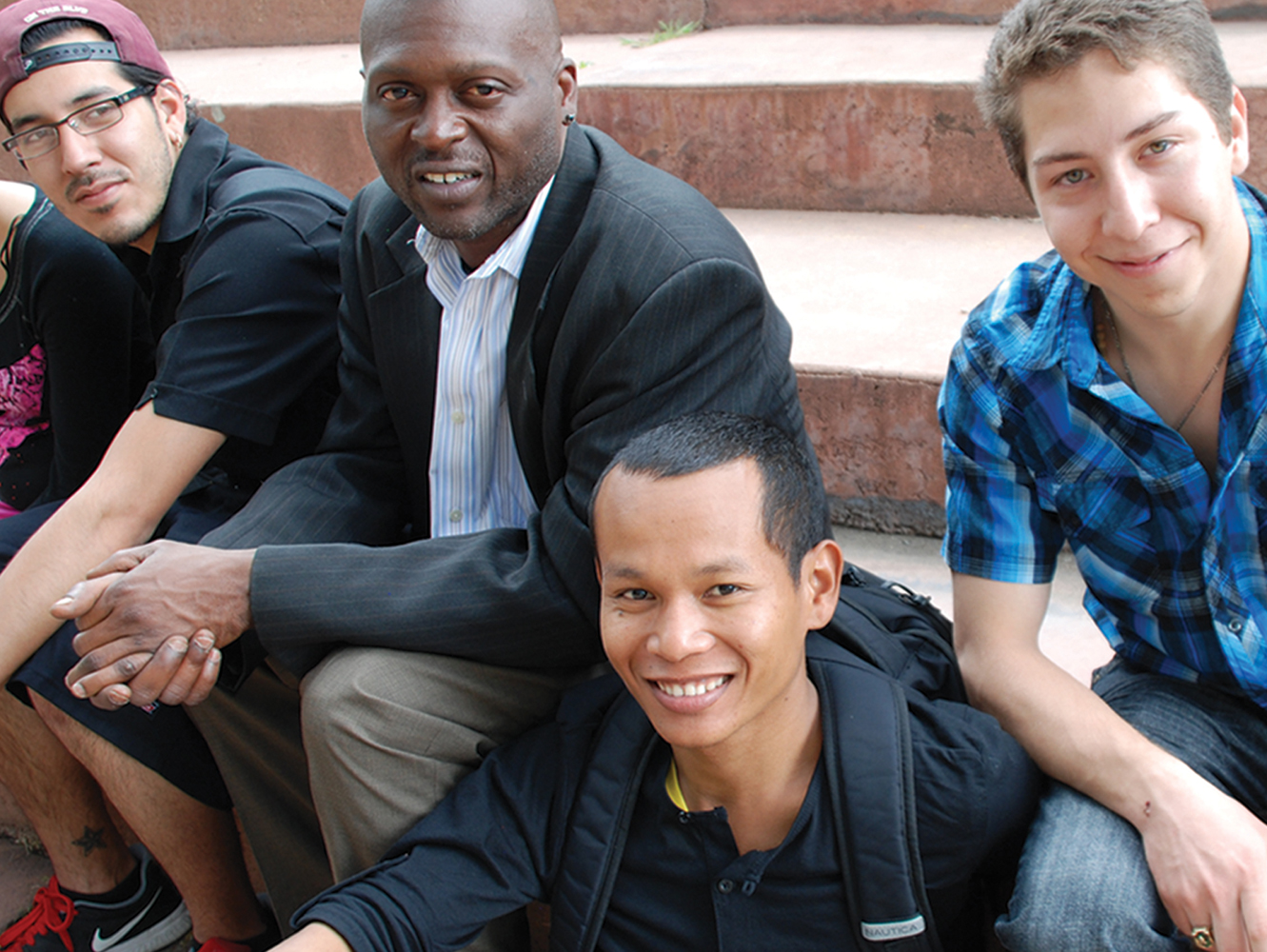 Group of college students