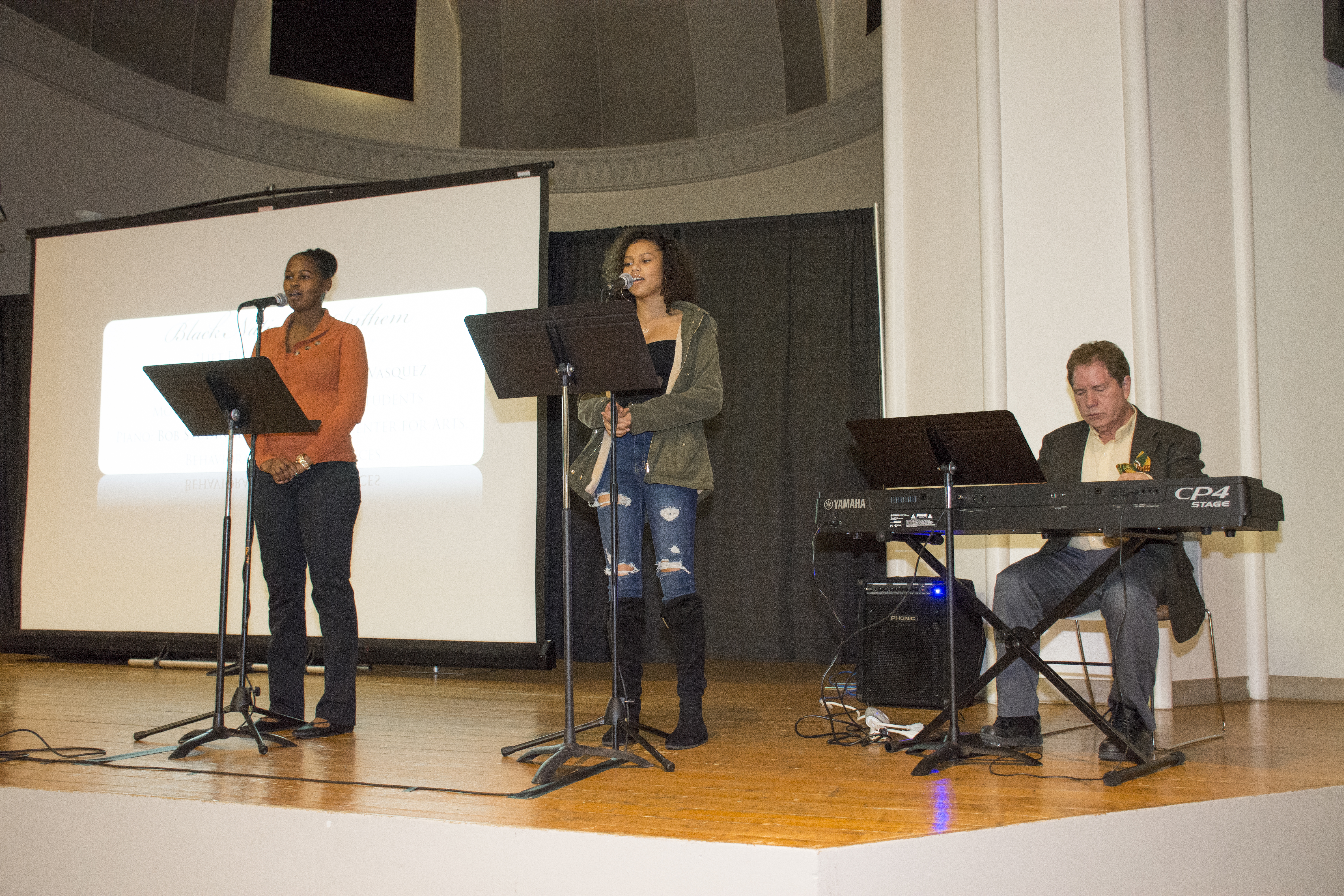 CCD students sing the Black National Anthem at MLK celebration 2020