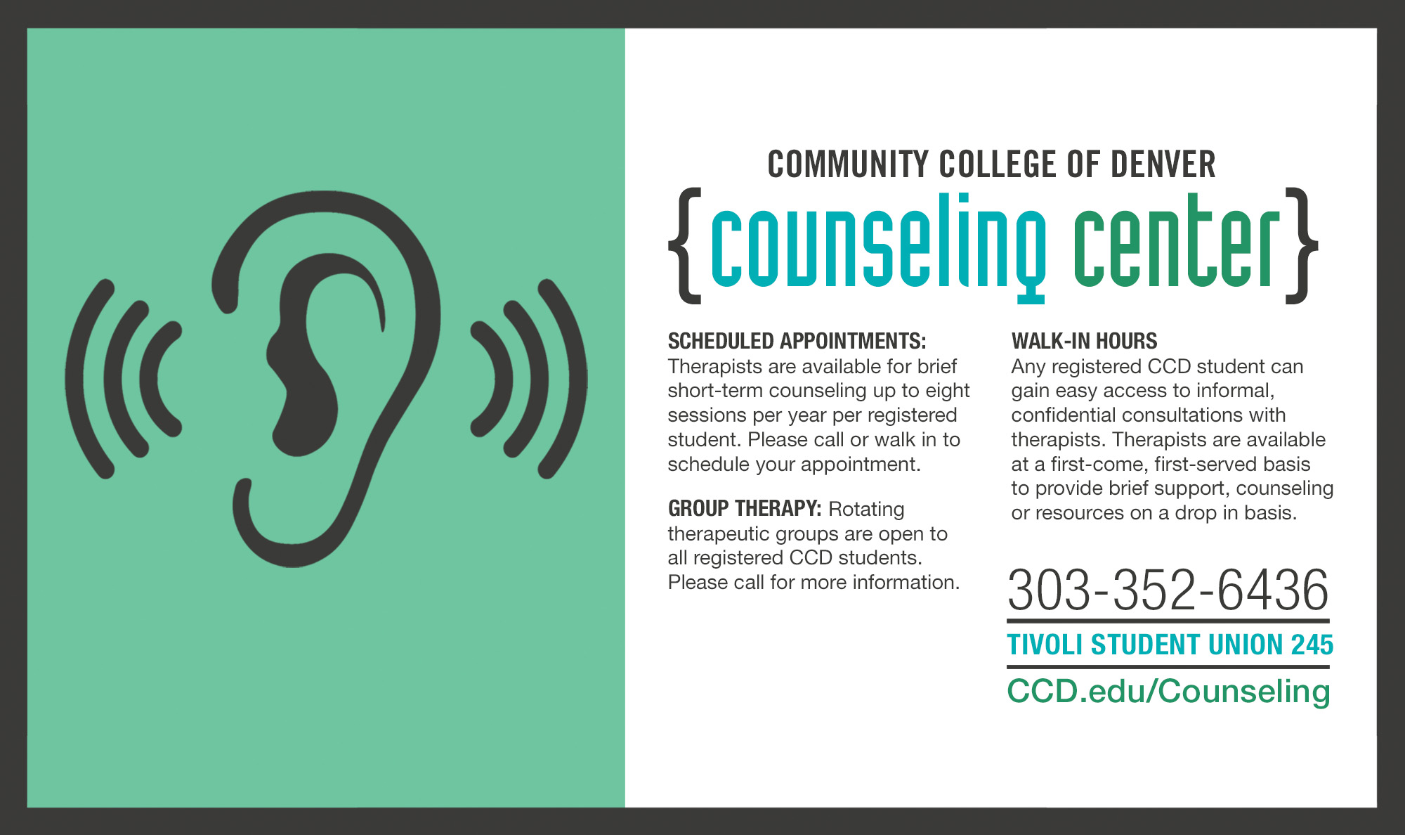 counseling center poster