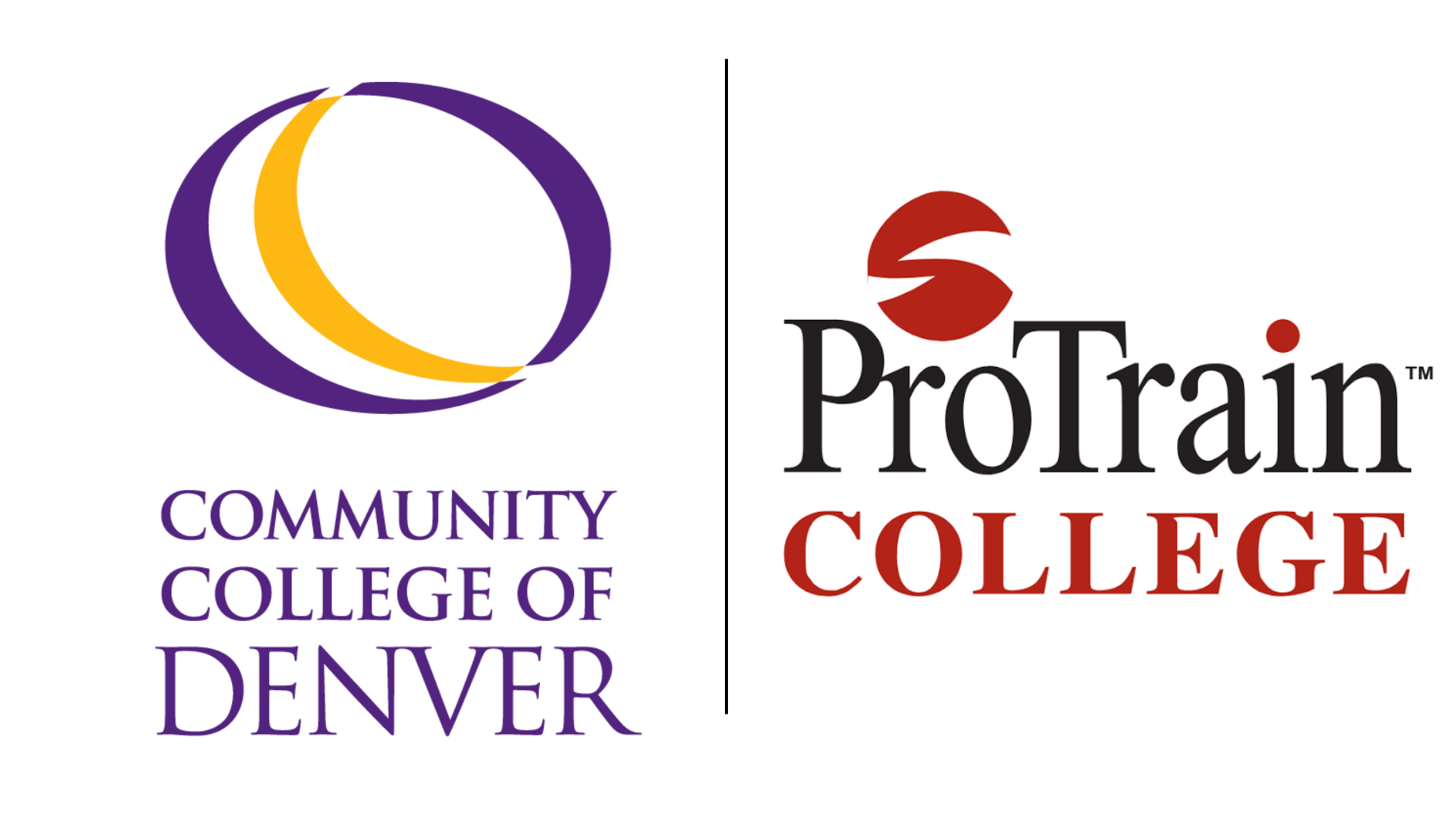 Community College of Denver and ProTrain Joint Logo 