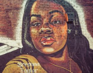 wall mural of breonna taylor