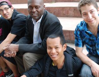 Group of college students