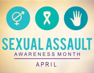 Symbols relating to Sexual Assault Awareness Month.