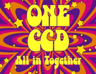 Groovy version of One CCD All in together logo