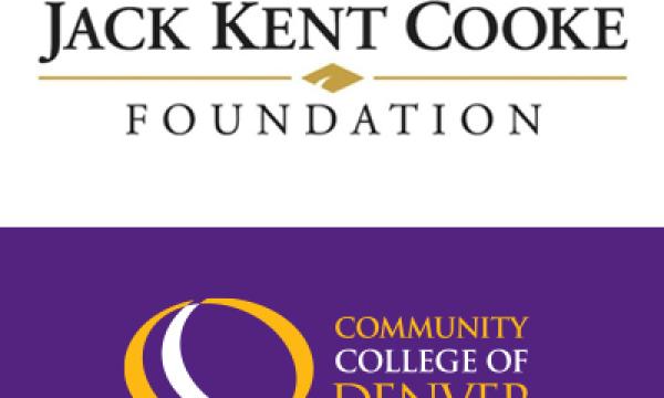 Jack Kent Cooke Foundation logo. Community College of Denver logo