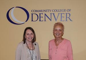 Photo of CCD Foundation Executive Director, Leah Goss and Dr. Margaret Rust 