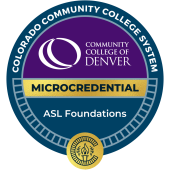 Micro Credential badge for ASL foundations 