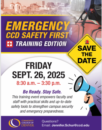 Emergency CCD Safety First Training. September 26, 2025