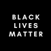 white text "black lives matter" on black background